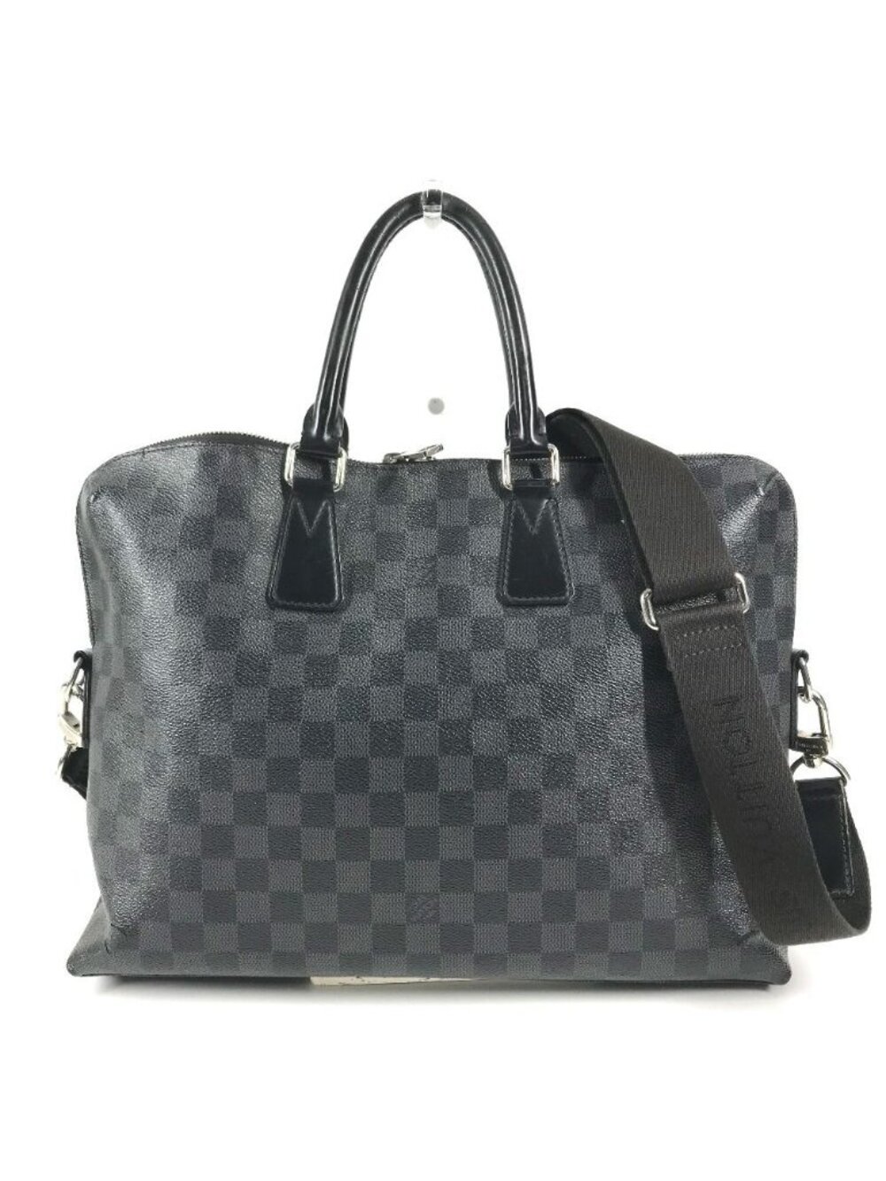 Louis Vuitton Business Bag Porte Documents Jour PDJ Damier Graphite Canvas Black